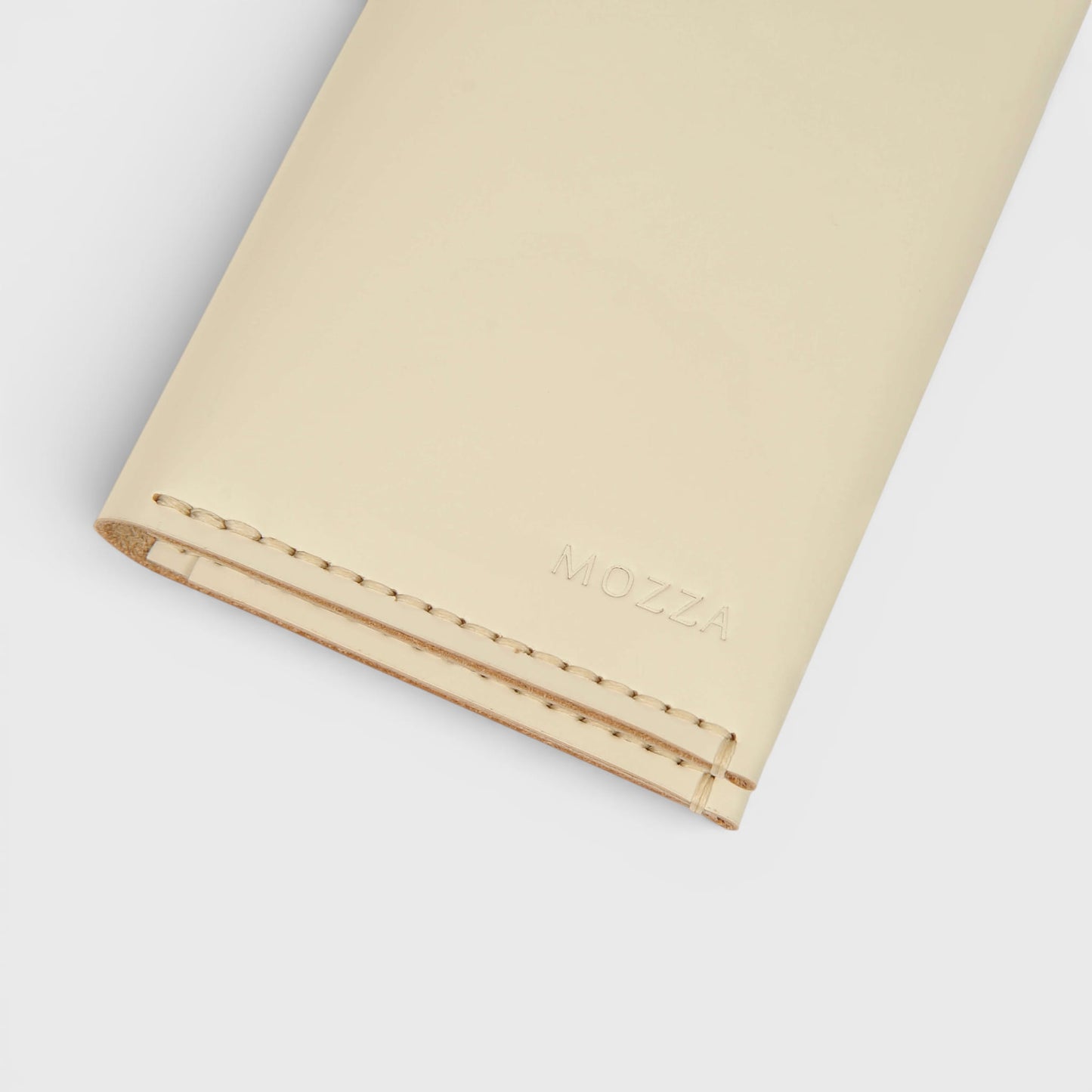 Étui passeport cuir | Beige